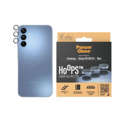 PanzerGlass - Ochranný kryt objektívu Hoops pre Samsung Galaxy A15/A15 5G, modrá