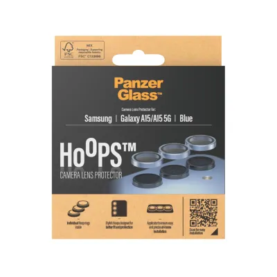 PanzerGlass - Ochranný kryt objektívu Hoops pre Samsung Galaxy A15/A15 5G, modrá
