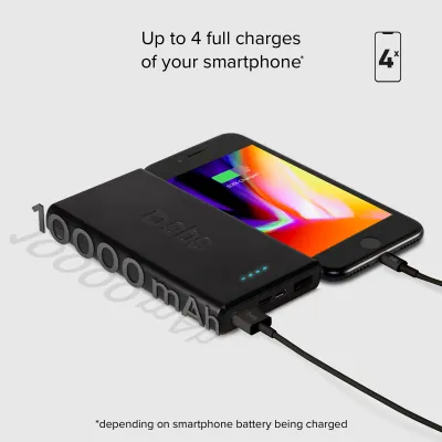 SBS - PowerBank 10000 mAh 20 W, Power Delivery, USB-C/2x USB-A, čierna
