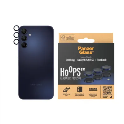 PanzerGlass - Ochranný kryt objektívu Hoops pre Samsung Galaxy A15/A15 5G, modrá/čierna