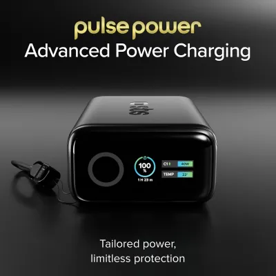 SBS - PowerBank 10000 mAh, AVS, PD 40 W, s USB-C káblom, čierna