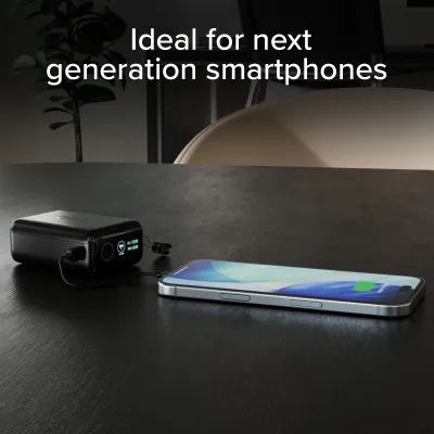 SBS - PowerBank 10000 mAh, AVS, PD 40 W, s USB-C káblom, čierna