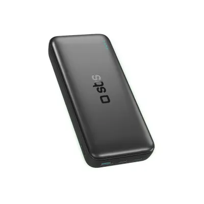 SBS - PowerBank 20000 mAh 10 W, Infinity, LiFePO4, USB-C/USB-A, čierna