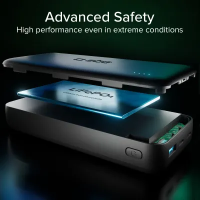 SBS - PowerBank 20000 mAh 10 W, Infinity, LiFePO4, USB-C/USB-A, čierna