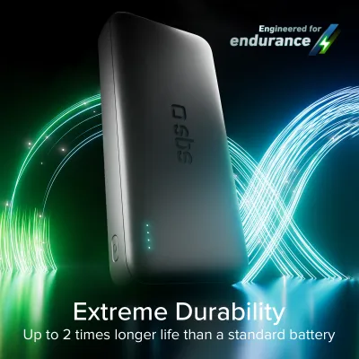 SBS - PowerBank 20000 mAh 10 W, Infinity, LiFePO4, USB-C/USB-A, čierna