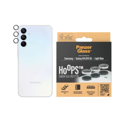 PanzerGlass - Ochranný kryt objektívu Hoops pre Samsung Galaxy A15/A15 5G, svetlá modrá