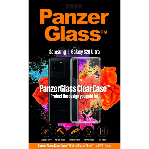 PanzerGlass - Puzdro ClearCase pre Samsung Galaxy S20 Ultra, transparentná 