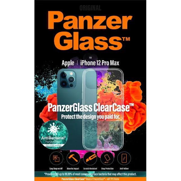 PanzerGlass - Puzdro ClearCase pre iPhone 12 Pro Max, transparentná