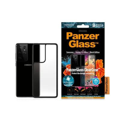 PanzerGlass - Puzdro ClearCase AB pre Samsung Galaxy S21 Ultra, čierna