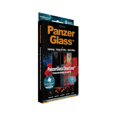 PanzerGlass - Puzdro ClearCase AB pre Samsung Galaxy S21 Ultra, čierna