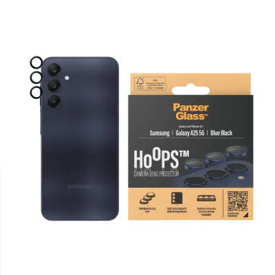 PanzerGlass - Ochranný kryt objektívu Hoops pre Samsung Galaxy A25 5G, modrá/čierna