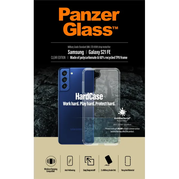 PanzerGlass - Puzdro HardCase AB pre Samsung Galaxy S21 FE, transparentná