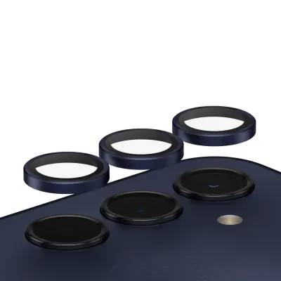 PanzerGlass - Ochranný kryt objektívu Hoops pre Samsung Galaxy A25 5G, modrá/čierna