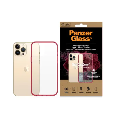 PanzerGlass - Puzdro ClearCaseColor AB pre iPhone 13 Pro Max, strawberry
