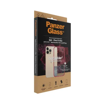 PanzerGlass - Puzdro ClearCaseColor AB pre iPhone 13 Pro Max, strawberry