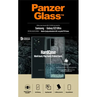 PanzerGlass - Puzdro HardCase AB pre Samsung Galaxy S22 Ultra, čierna