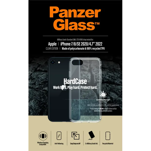 PanzerGlass - Puzdro HardCase AB pre iPhone SE (2020/2022)/8/7, transparentná