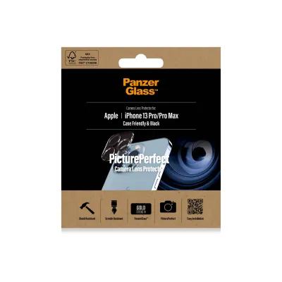 PanzerGlass - Ochranný kryt objektívu PicturePerfect pre iPhone 13 Pro/13 Pro Max, číra