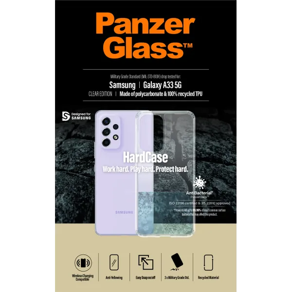 PanzerGlass - Puzdro HardCase AB pre Samsung Galaxy A33 5G, transparentná