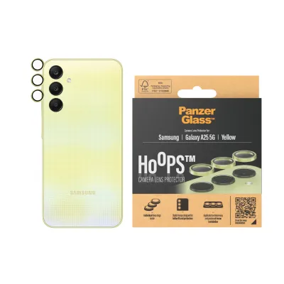 PanzerGlass - Ochranný kryt objektívu Hoops pre Samsung Galaxy A25 5G, žltá