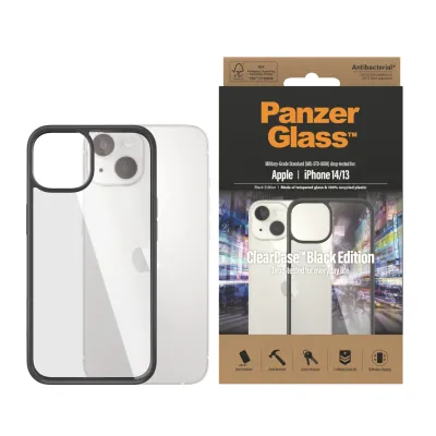 PanzerGlass - Puzdro ClearCase pre iPhone 14/13, čierna