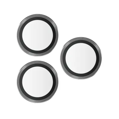 PanzerGlass - Ochranný kryt objektívu fotoaparátu Hoops pre iPhone 15 Pro/15 Pro Max, čierna