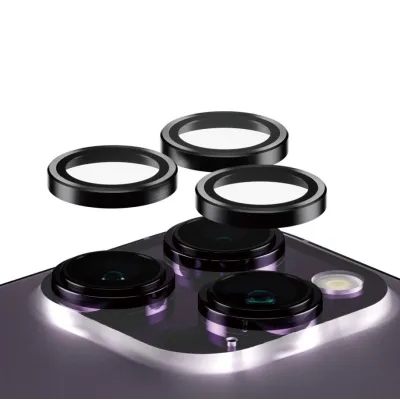 PanzerGlass - Ochranný kryt objektívu Hoops pre iPhone 14 Pro/14 Pro Max, čierna