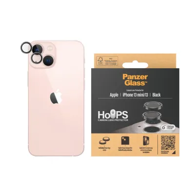 PanzerGlass - Ochranný kryt objektívu Hoops pre iPhone 13/13 mini, čierna