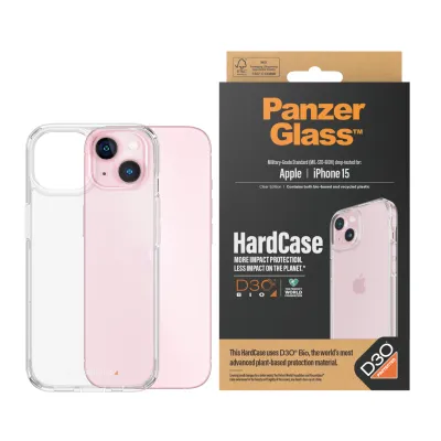 PanzerGlass - Puzdro HardCase D3O pre iPhone 15, transparentná