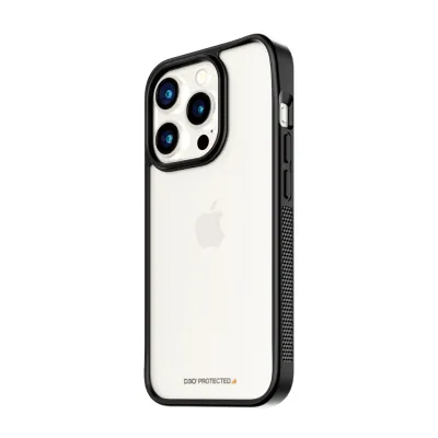 PanzerGlass - Puzdro ClearCase D3O pre iPhone 15 Pro, čierna