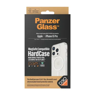 PanzerGlass - Puzdro HardCase D3O s MagSafe pre iPhone 15 Pro, transparentná