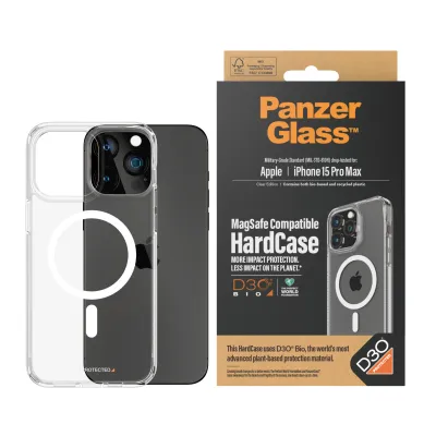 PanzerGlass - Puzdro HardCase D3O s MagSafe pre iPhone 15 Pro Max, transparentná