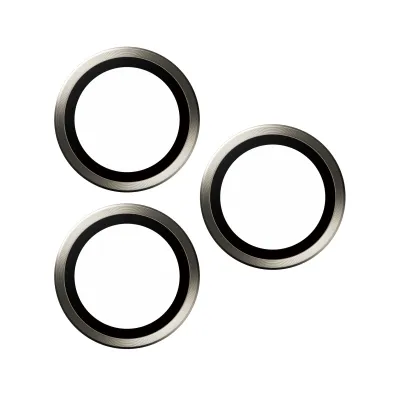 PanzerGlass - Ochranný kryt objektívu Hoops pre iPhone 15 Pro/15 Pro Max, natural titanium