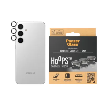 PanzerGlass - Ochranný kryt objektívu Hoops pre Samsung Galaxy S24+, šedá