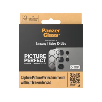 PanzerGlass - Ochranný kryt objektívu PicturePerfect pre Samsung Galaxy S24 Ultra, čierna