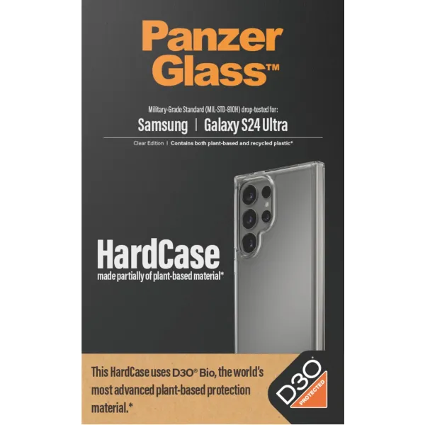 PanzerGlass - Puzdro HardCase D3O pre Samsung Galaxy S24 Ultra, transparentná