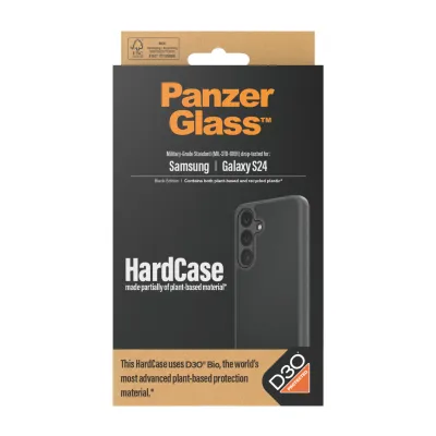 PanzerGlass - Puzdro HardCase D3O pre Samsung Galaxy S24, čierna