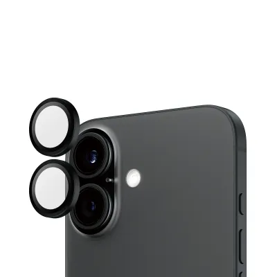 PanzerGlass - Ochranný kryt objektívu Hoops pre iPhone 16/16 Plus, čierna