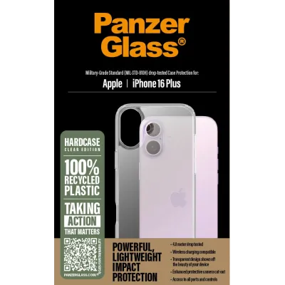 PanzerGlass - Puzdro HardCase pre iPhone 16 Plus, transparentná