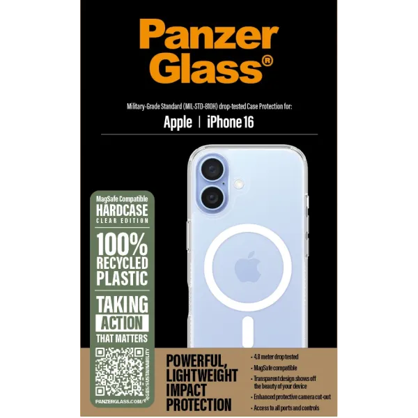 PanzerGlass - Puzdro HardCase s MagSafe pre iPhone 16, transparentná