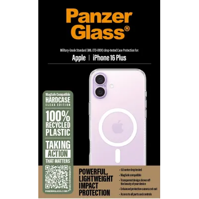 PanzerGlass - Puzdro HardCase s MagSafe pre iPhone 16 Plus, transparentná