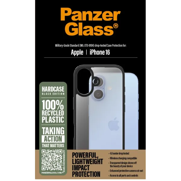 PanzerGlass - Puzdro HardCase pre iPhone 16 čierna