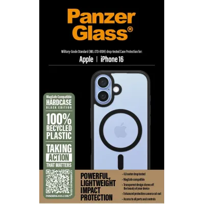 PanzerGlass - Puzdro HardCase s MagSafe pre iPhone 16, čierna