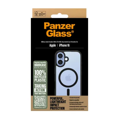 PanzerGlass - Puzdro HardCase s MagSafe pre iPhone 16, čierna