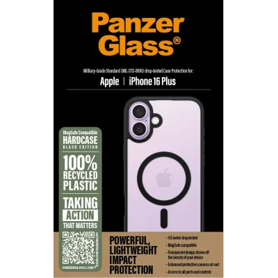 PanzerGlass - Puzdro HardCase s MagSafe pre iPhone 16 Plus, čierna