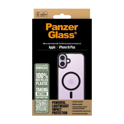 PanzerGlass - Puzdro HardCase s MagSafe pre iPhone 16 Plus, čierna