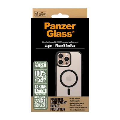 PanzerGlass - Puzdro HardCase s MagSafe pre iPhone 16 Pro Max, čierna