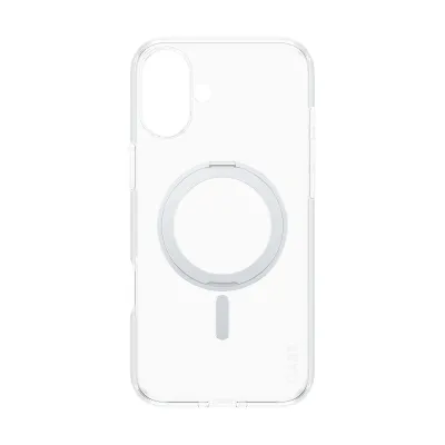 CARE - Puzdro Kickstand s MagSafe pre iPhone 16 Plus, strieborná