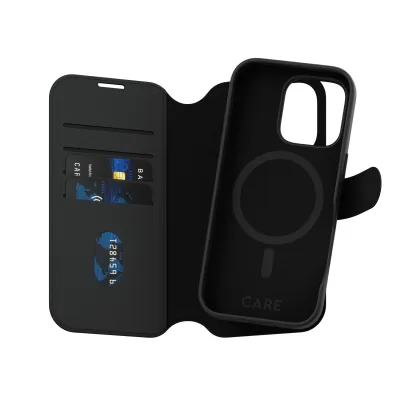 CARE - Puzdro Wallet Tango Two-In-One s MagSafe pre iPhone 16 Pro, čierna