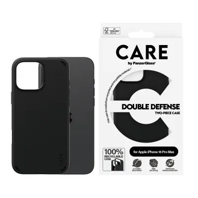 CARE - Puzdro Double Defense pre iPhone 16 Pro Max, čierna